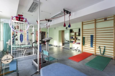 Gym with rubber flooring  