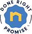 Neighborly Done Right Promise logo badge.