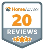 Home Advisor 20 Reviews badge.