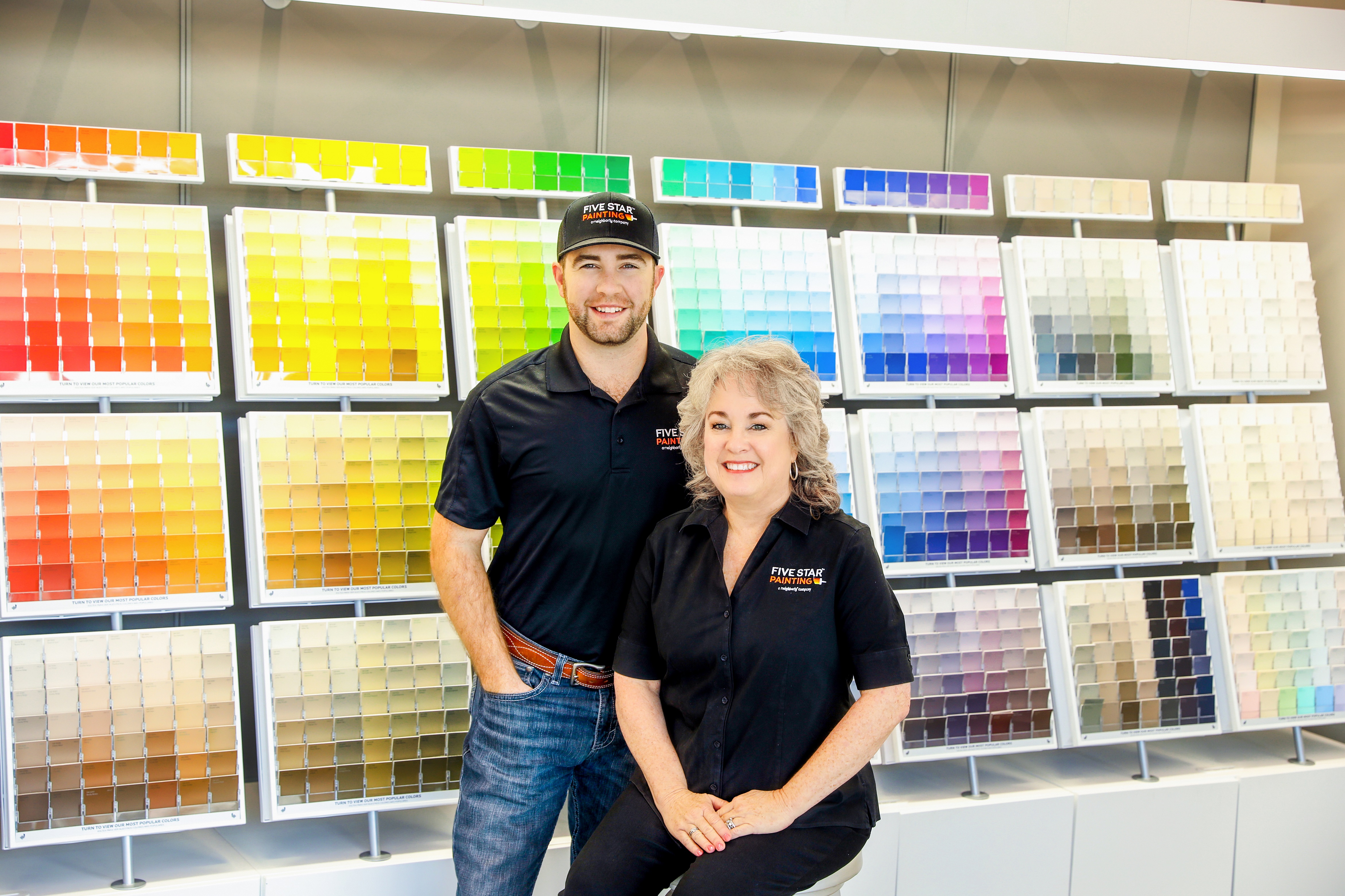 Cindy and Nolan Praesel, owners of Five Star Painting Waco photo.