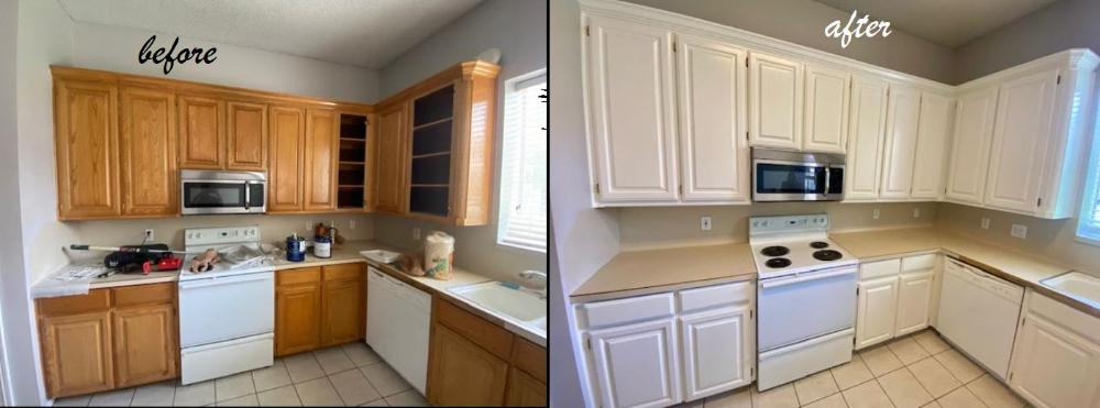 Alabaster Cabinets Before and After