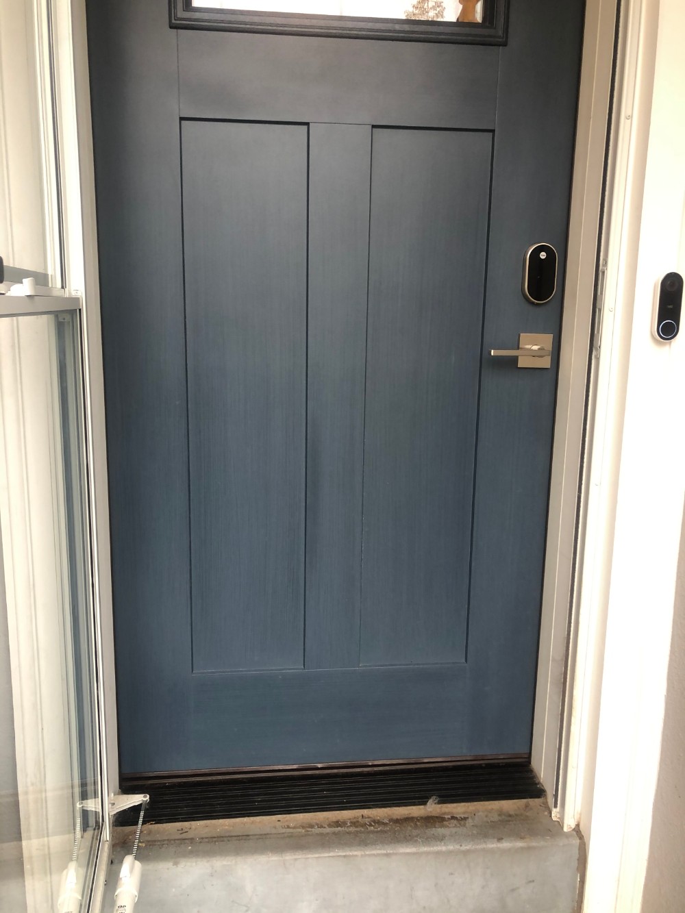 Blue Gray front Door