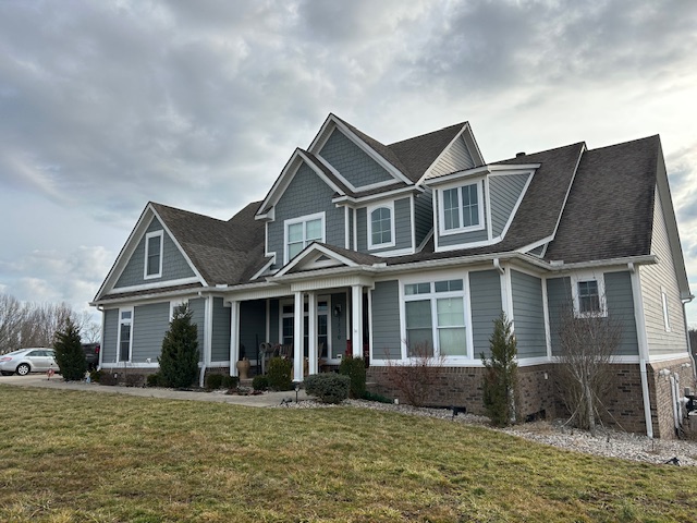 Caulked and repainted trim