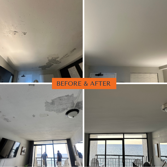 Ceiling: Before & After