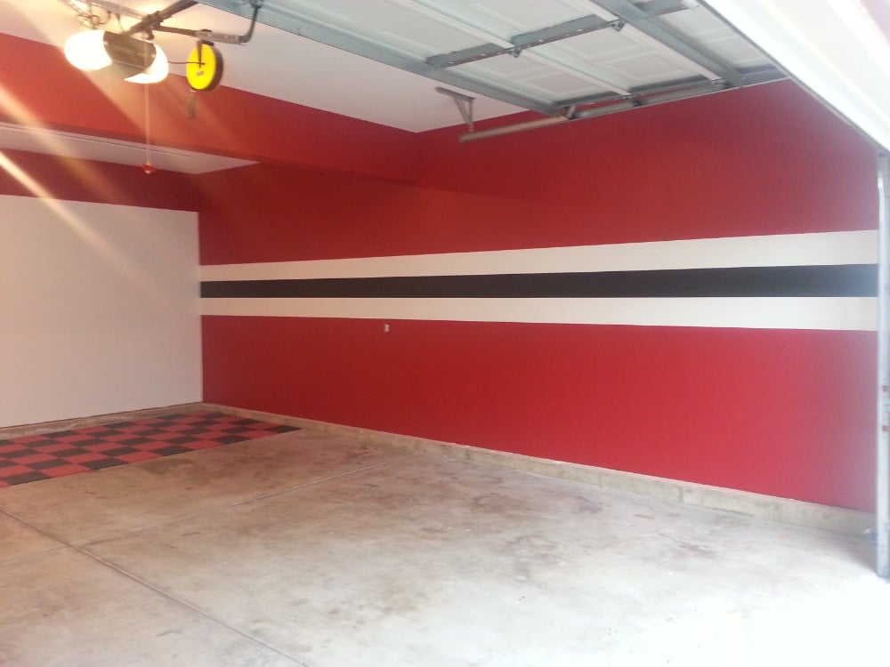 Custom painting of man-cave AFTER