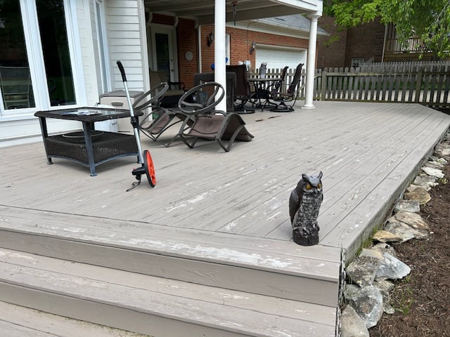 Deck before