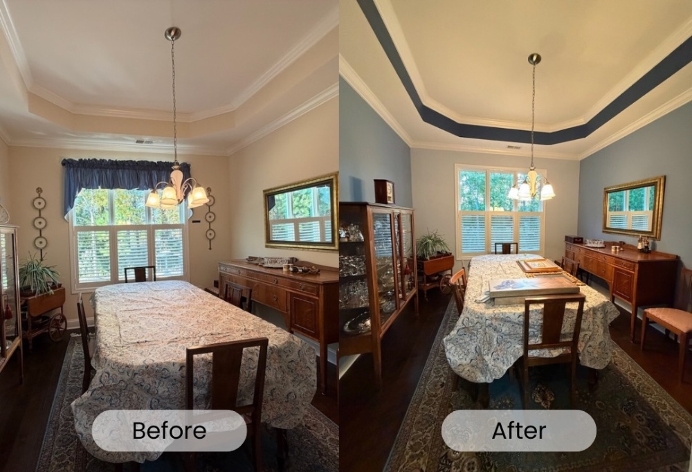 Dining Room: Before and After