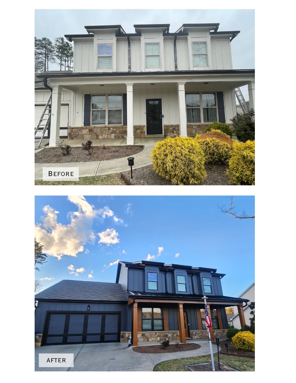 Before and After Exterior