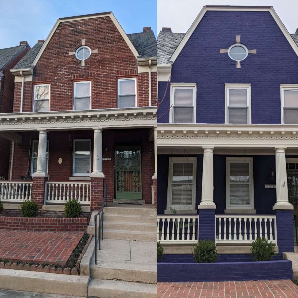 Exterior Brick & Trim- Before & After