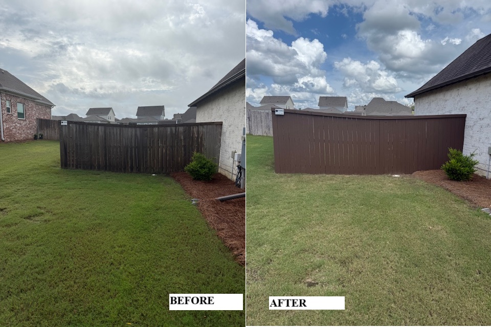 Exterior Fence Staining Sherwin Williams Superdeck Waterborne Solid SW6083 Sable
