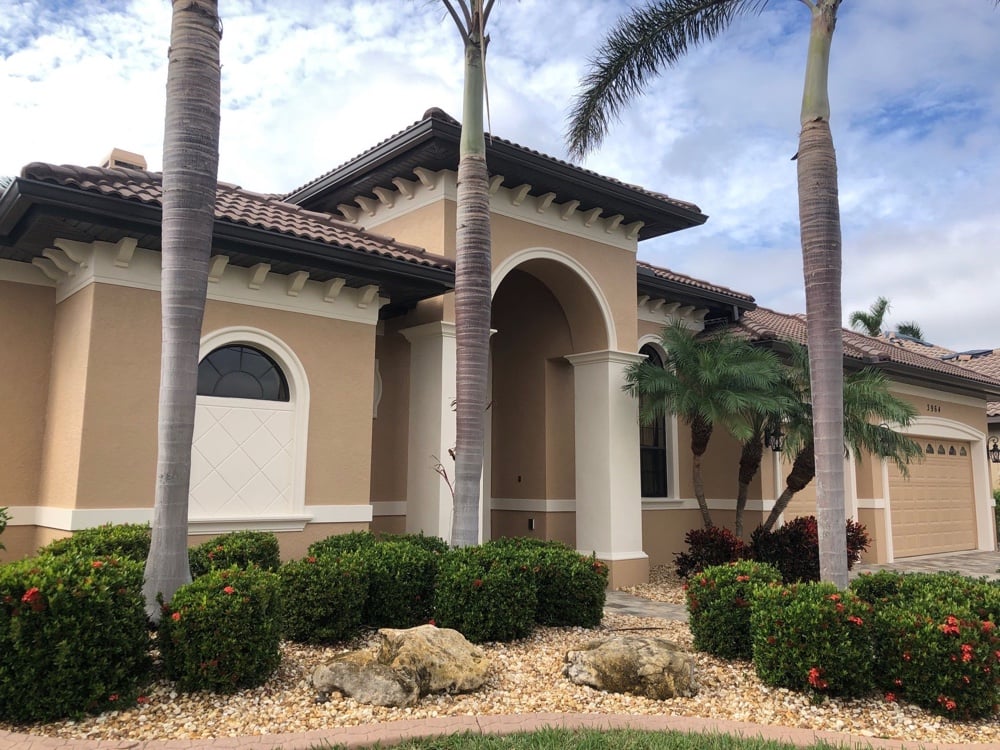 Fresh paint on this beautiful home after hurricane