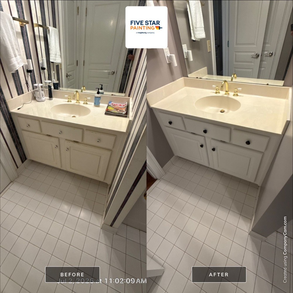 Vanity refinish Gallery Waterborne Series Matte Sheen SW7006 Extra White
