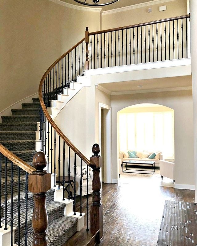 Home entryway and stairwell
