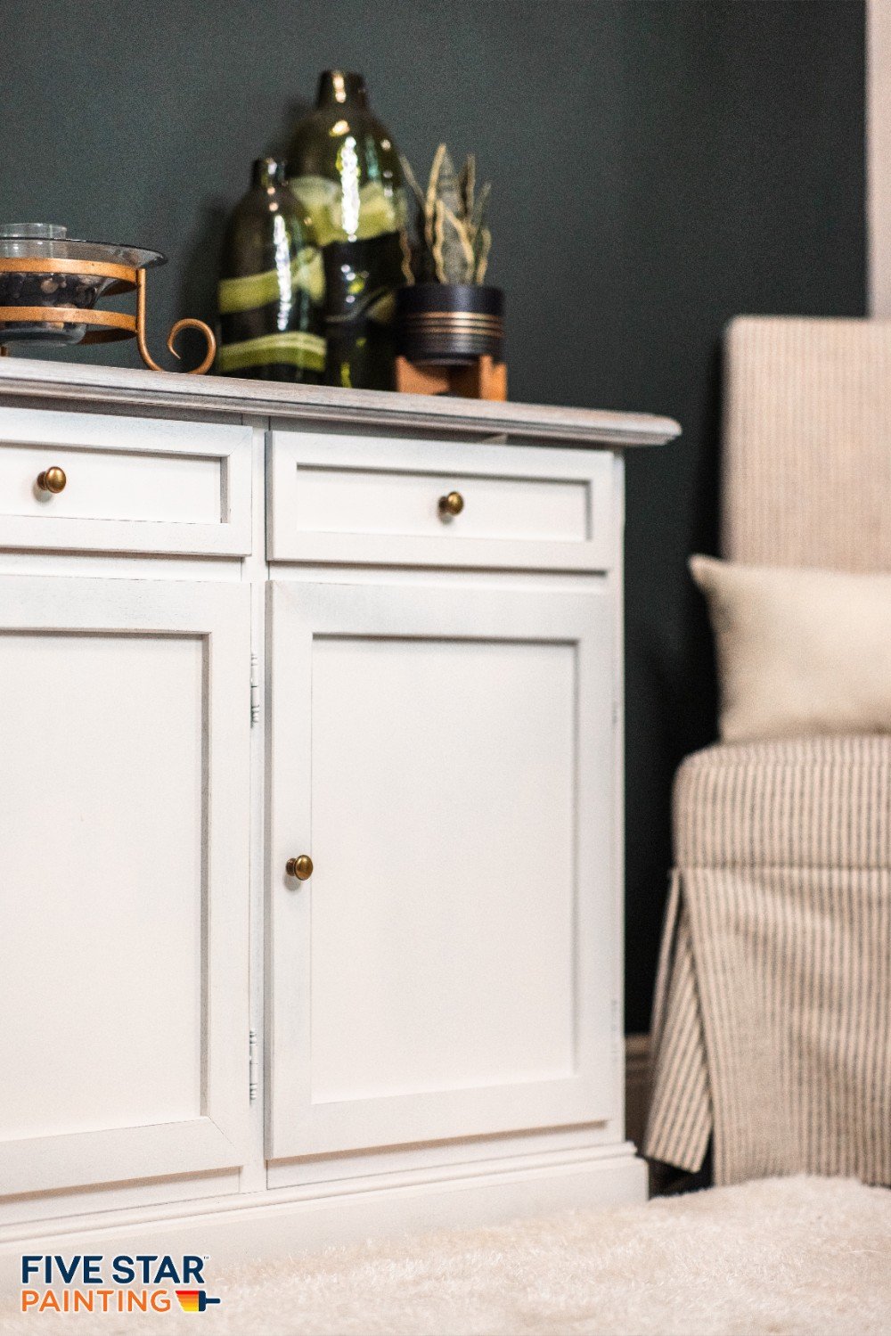 Interior Home Office Accent Wall
