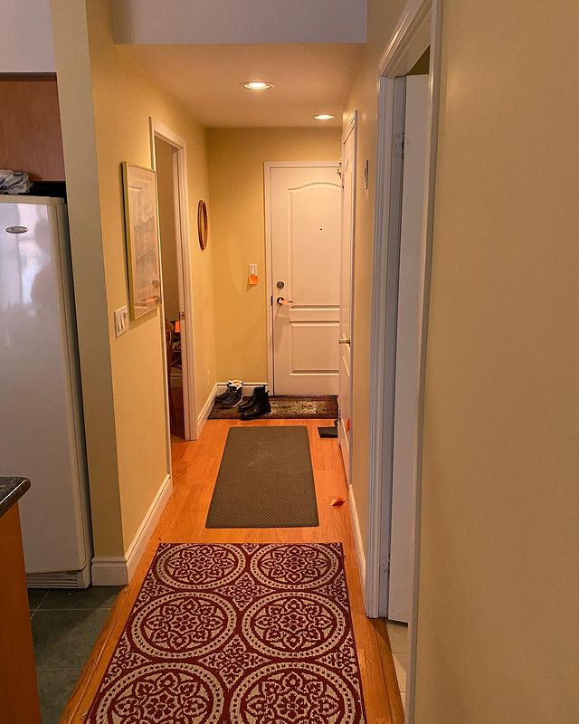 Painted home hallway