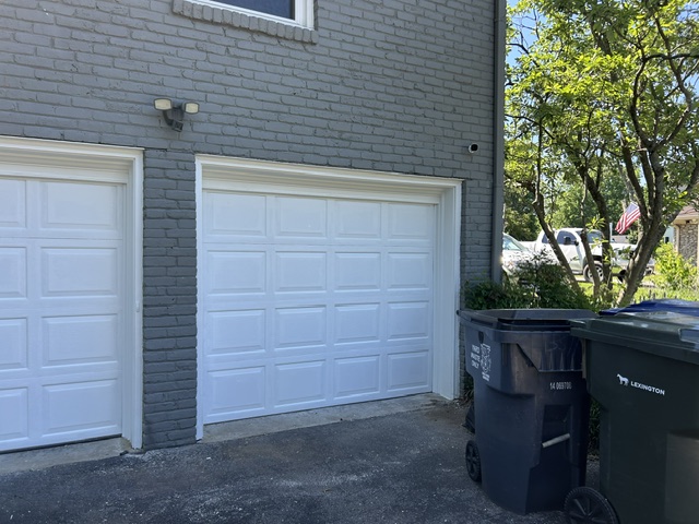 Peeling garage doors after