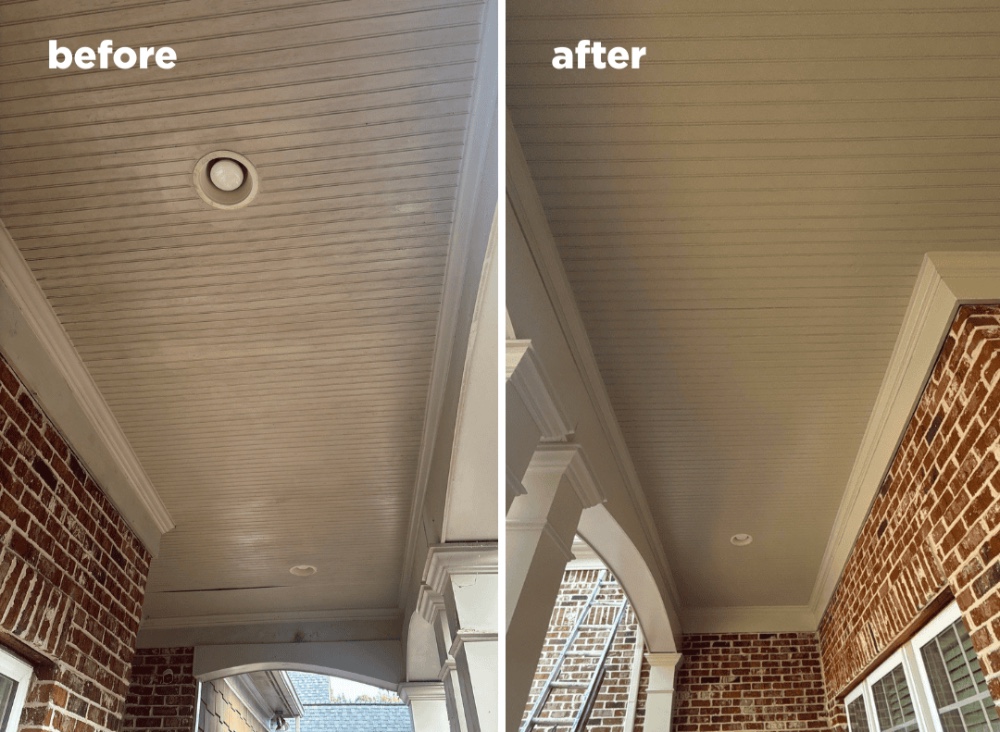 Porch Ceiling Transformation