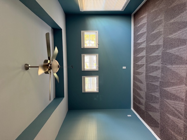 Primary Bedroom repaint Duration Home Interior Acrylic Latex Matte Finish Color SW7611 Tranquil Aqua