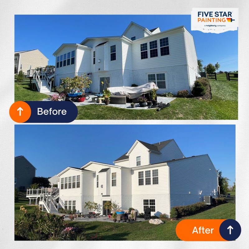 White home exterior refresh!