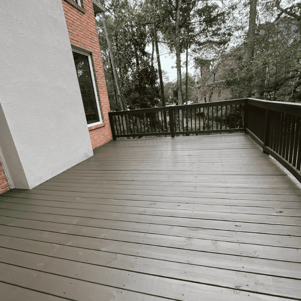Smooth, durable deck repaint with rich finish