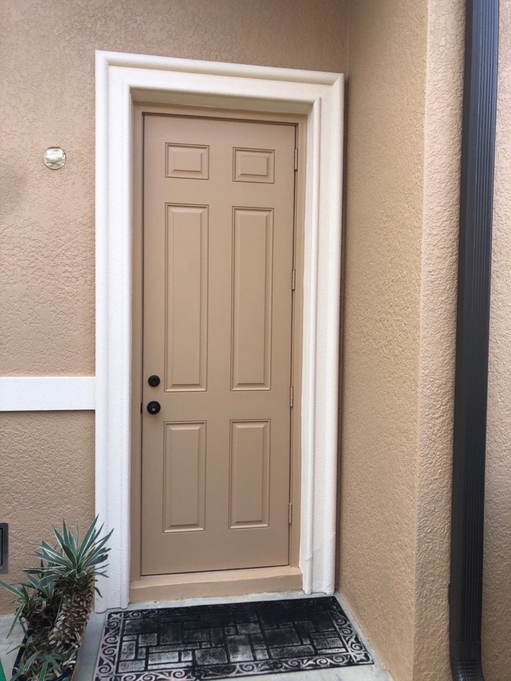 Spray doors with Emerald Urethane for a great look