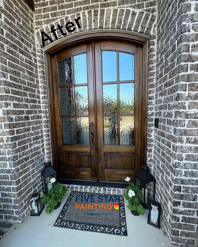 Brown painted Door