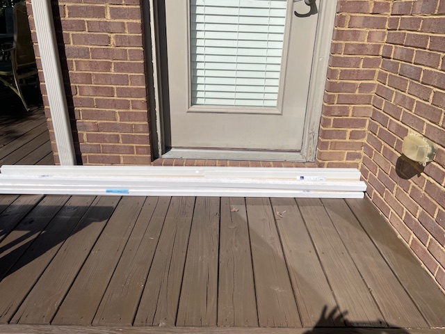 Weathered doors before