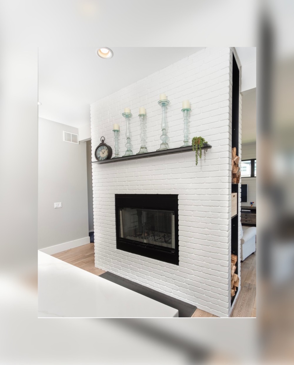 White Fireplace