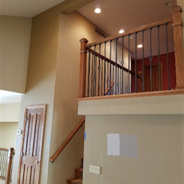 bannister and stairs