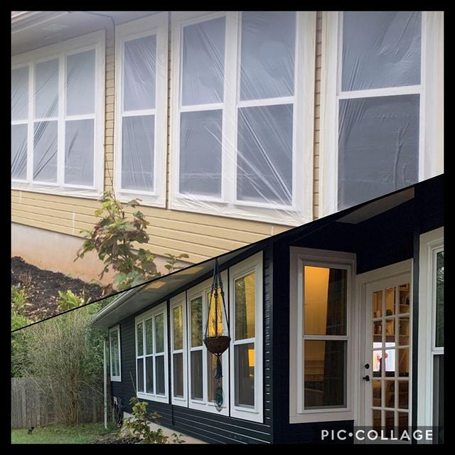 before and after black house