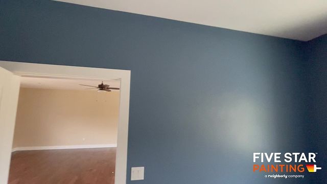 dark blue room