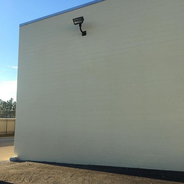 white exterior wall