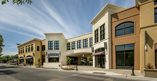 Exterior of a commercial building.