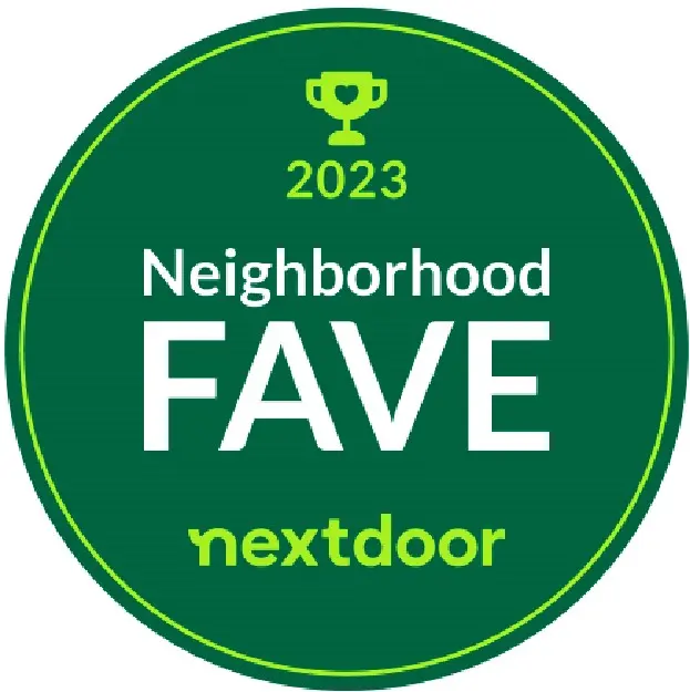 Nextdoor Neighborhood Fave badge 2023.