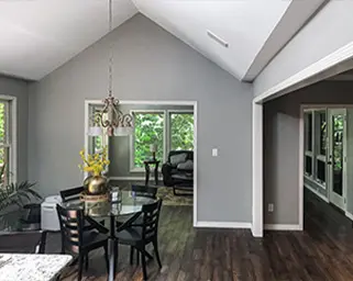 Home with a freshly painted Interior.