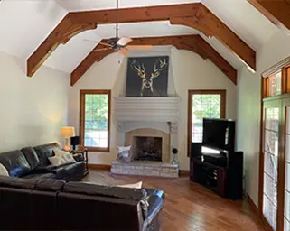 Home with a freshly painted Interior.