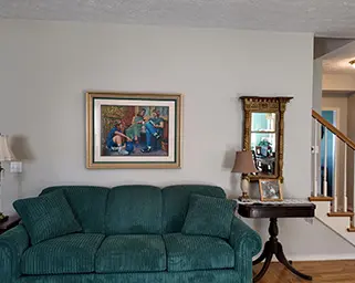 Home with a freshly painted Interior.