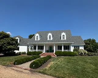 Home with a freshly painted exterior.