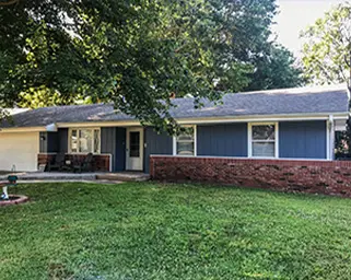 Home with a freshly painted exterior.