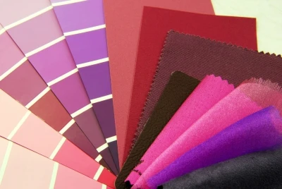 Photo of a collection of paint chips and swatches