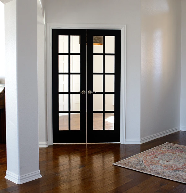 Entry hall after being painted