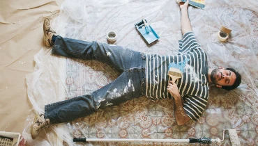 Exhausted DIY painter.