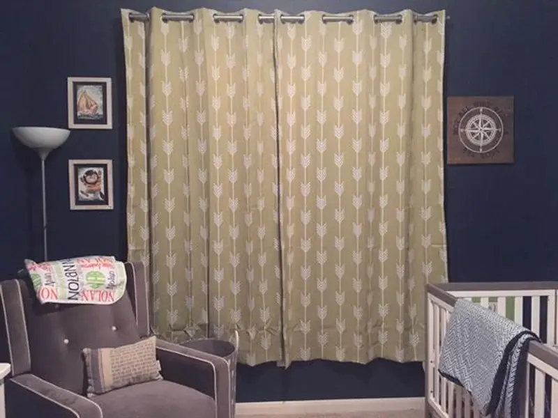 dark colors in baby room