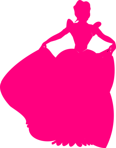 Pink Cinderalla Silhouette
