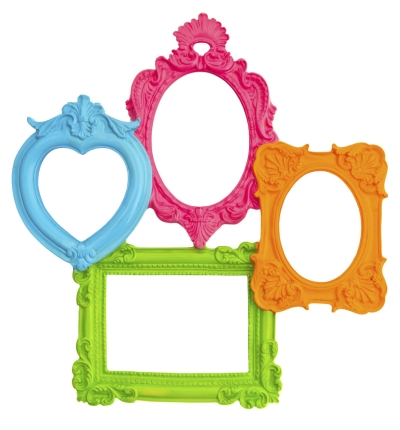 Brightly Colored Picture Frames