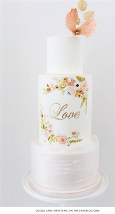 Hand-Painted Wedding Cakes