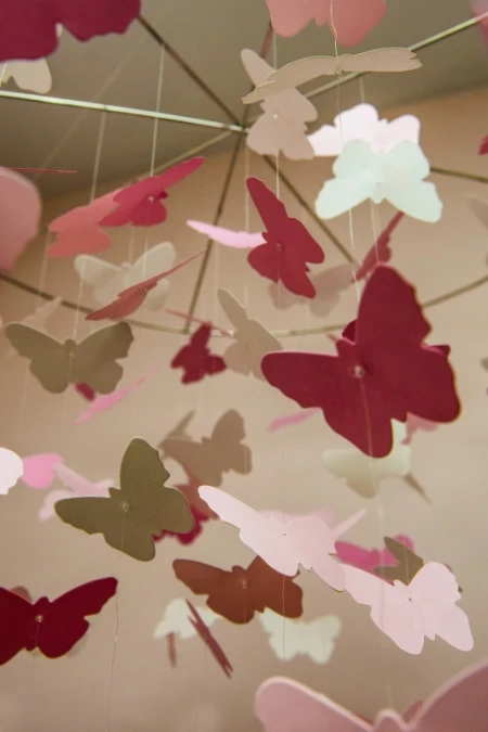Paper Butterfly Mobile Decoration