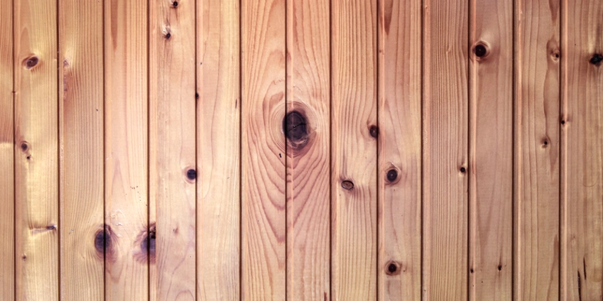 Wood paneled wall