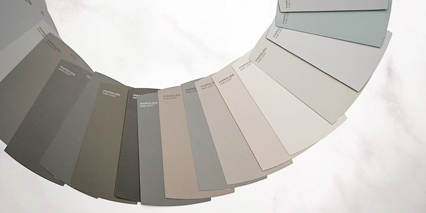 grey color paint samples