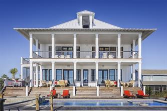 beach front white house paint columns